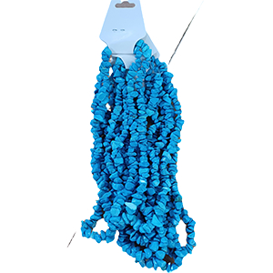 77451 Ημιπολύτιμος λίθος χαολίτης τσιπς Για κόσμημα 8mm//85cm Μπλέ Χρώμα, ,Συνθεση Γυαλί,Χάντρα (7 17) (0gr) ()