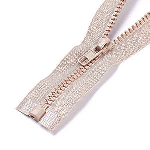 77601 Zippers plastic open-end for sewing 75cm//1pcs beige color,   ,material ,, (1 0)