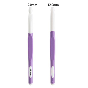 77674 Ergonomic Plastic Crochet Hooks  For Embroidery 140X12mm/1Pcs/   White Color,   ,Material Acrylic,, (6 3) ()
