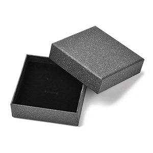 77696 Square Shape Carton boxes ,For Jewellery 11X11X4cm/1Pcs/ Black Color,   ,Material ,, (101 44) (Wholesale Price 40 Pcs @  1.22= €48.8 ,Upon Availability)