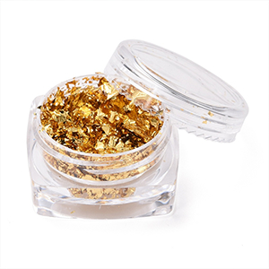 77822 Foil flakes για κοσμημα 3x2cm/1τεμ. αντικε χρυσο χρωμα, ,συνθεση , (5 0)
