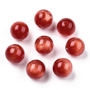 77830 Acrylic Round Beads ,For jewelery/Paterimi/Mpegleria 12mm//20Pcs/ Red Color, Kompologia  ,Material Acrylic,,Beads (21 8) ()