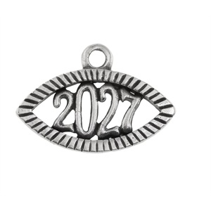 77969 CHRISTMAS CHARMS ‘, 2027’ FOR JEWELLERY 20X28mm/1Pcs/   GOLD PLATED,   ,Material STAINLESS STEEL 304,CHRISTMAS,CHARMS (20 0) ()
