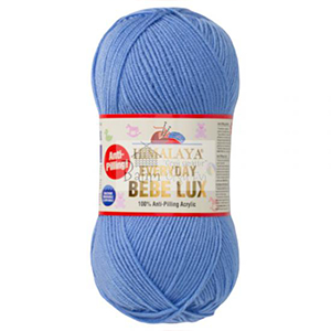 78055 Himalaya Everyday Bebe Lux Anti pilling yarn 100gr/250Meters/ (HIMALAYA) 70411-LIGHT BLUE, ACRYLIC ANTI-PILLING ,Material ,SUMMER, (15 0) ()