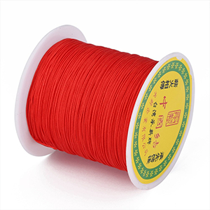 78123 MACRAME CORD FOR JEWELLERY 0,5mm/140Meters/ RED COLOR, ,Material ,, (3 1) ()