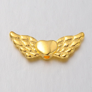 78247 Metal Angel Wings ,For Jewellery 22X9mm/20Pcs/ Gold Plated,   ,Material ,Christmas,Beads (8 1) (Wholesale Price 300 Pcs @  0.04= €11.7 ,Upon Availability)