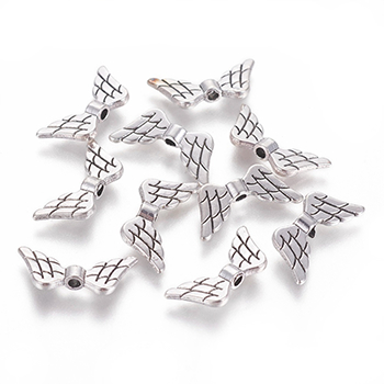 78249 Metal Angel Wings ,For Jewellery 6X19mm/10Pcs/ Antique Color,   ,Material ,Christmas,Beads (15 8) (Wholesale Price 200 Pcs @  0.07= €14.4 ,Upon Availability)