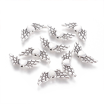 78250 Metal Angel Wings ,For Jewellery 22X9mm/20Pcs/ Antique Color,   ,Material ,Christmas,Beads (8 1) (Wholesale Price 200 Pcs @  0.04= €7.2 ,Upon Availability)