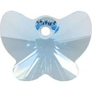 78401 Αυθεντικό Κρύσταλλο Swarovski πεταλούδες ‘5754’ Για Κόσμημα 18mm//1Τεμ. AquaMarine,   ,Συνθεση ,Κρεμαστά (15 11) (0gr) ()