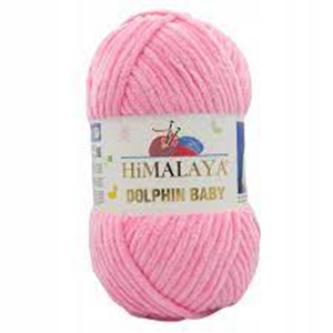 78532 Himalaya Dolphin Baby Velvet Yarn ,For Blankets,Scarves,Cardigans 100gr/120Meters/ 80309-Pink, Polyester  ,Material 100% Polyester,Winter, (19 0) ()