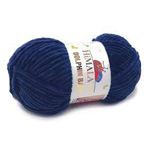 78538 HIMALAYA DOLPHIN BABY YARN  FOR BLANKETS SCARVES,CARDIGANS 100gr/120Meters/  (HIMALAYA) 80321-DARK BLUE, Polyester  ,Material 100% Polyester,WINTER YARN,TUNISIAN CROCHET HOOK no 6-7 (19 10) ()
