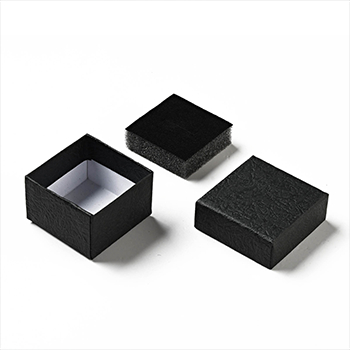 78798 Square Shape Carton boxes ,For Jewellery 5X5X3cm/1Pcs/ Black Color,   ,Material ,, (0 4) (Wholesale Price 50 Pcs @  0.48= €24 ,Upon Availability)
