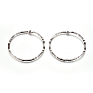 79596 Iron loose leaf book binder hinged rings ,for decoration 20mm//10pcs/ platinum color,rings   ,material iron,scrapbooking, (1 0)