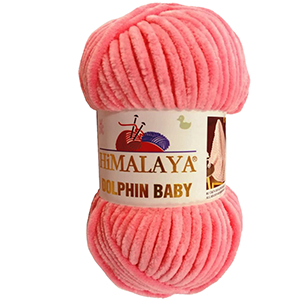 79706 Himalaya Dolphin Baby Velvet Yarn ,For Blankets,Scarves,Cardigans 100gr/120Meters/  (Himalaya) 80346-Pink, Polyester  ,Material 100% Polyester,Winter, (20 0) ()