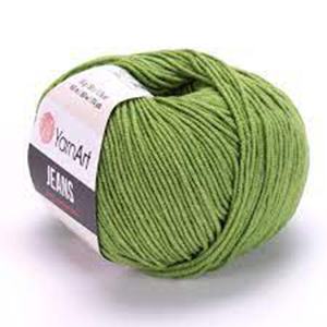 80245 Yarn Art Jeans 50gr/160Meters/ (YARNART) 69-LIGHT GREEN, Cotton ,Material ,SUMMER, (18 9) ()