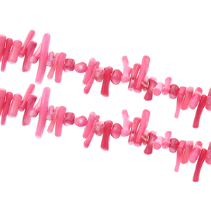 80674 BAMBOO BEADS STICK SHAPE FOR JEWELLERY  15MM/40CM/STR WHITE COLOR FOR JEWELLERY SUMMER  FOR JEWELLERY 6MM/39CM/   PINK COLOR,   ,MATERIAL ,,BEADS (22 0) ()