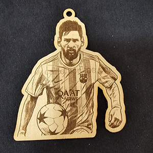 80681 Wooden easter ornaments ‘messi – football’for decoration 97x83mm/1pcs/ natural color,   ,material plywood,easter,charms (0 0)