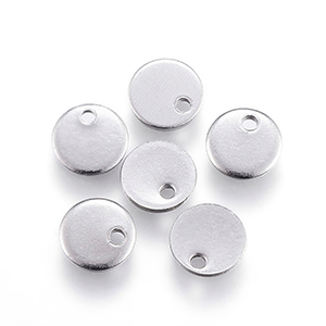 81486 Blank Stamping Tags  For Jewellery 4X0.5mm/10Pcs/   Steel color, With Stamping  Blank  ,Material Ανοξείδωτο Ατσάλι 304,,Charms (32 12) ()