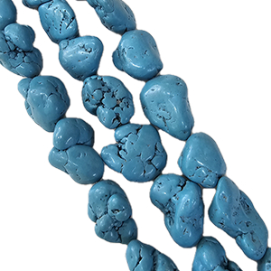 81630 Διάφορα σχήματα Χαολίτης Για κόσμημα 28X24mm/13Τεμ. Τυρκουάζ Χρώμα, ,Συνθεση ,Χάντρα (18 0) (0gr) ()