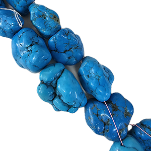 81631 Διάφορα σχήματα Χαολίτης Για κόσμημα 40X30mm/9Τεμ. Τυρκουάζ Χρώμα, ,Συνθεση ,Χάντρα (8 0) (0gr) ()