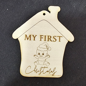 81681 Ξυλινα χριστουγιεννιατικα σπιτακια ‘my first christmas’ για διακοσμηση 83x72mm/1τεμ. φυσικο χρωμα, ,συνθεση plywood,χριστουγιεννιατικα,κρεμαστα (1 0)