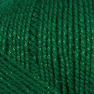82278 YARNART GOLD METALLIC YARN  FOR TEXTILE 100GR/85METERS/   9049-METALLIC GREEN,   ,MATERIAL 62% POLYESTER, 38% NYLON,, (20 4) ()