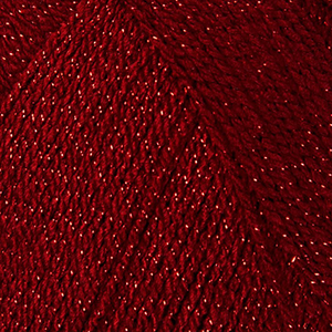 82279 YARNART GOLD METALLIC YARN  FOR TEXTILE 100GR/85METERS/   9003-METALLIC DARK RED,   ,MATERIAL 62% POLYESTER, 38% NYLON,, (11 3) ()