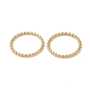 82399 STAINLESS STEEL RINGS  FOR JEWELLERY 12.5X1mm/2Pcs/  (18K) GOLD PLATED,   ,Material ,, (0 0) ()