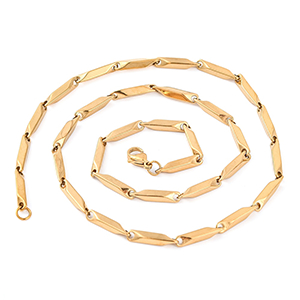 82465 ΑΤΣΑΛΙΝΕΣ ΑΛΥΣΙΔΕΣ LINK CHAIN ΜΕ ΚΟΥΜΠΩΜΑ  ΓΙΑ ΚΟΣΜΗΜΑ 50cm//1Τεμ.   18K ΕΠΙΧΡΥΣΟ ΧΡΩΜΑ,ΜΕ ΠΑΠΑΓΑΛΑΚΙΑ ΜΕ ΚΟΥΜΠΩΜΑ  ,ΣΥΝΘΕΣΗ ΑΝΟΞΕΙΔΩΤΟ ΑΤΣΑΛΙ, (6 4) (32gr) ()