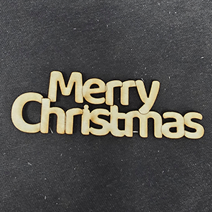 82699 Wooden Christmas Ornaments ‘, Merry Christmas’ For Decoration 80X25mm/1Pcs/   Natural Color, With Wishes  ,Material ,Christmas, (21 8) ()