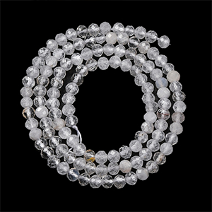 83015 Ημιπολύτιμοι Λίθοι Χαλαζίας Στρόγγυλος με έδρες  Για Κόσμημα 4mm/Ø0.7mm/~100Τεμ. Πολύχρωμο,   ,Συνθεση Γυαλί,Χάντρα (2 1) (15gr) ()