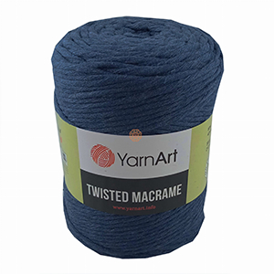 83076 Yarn Art Twisted Macrame Για Τσάντες 500gr/~210Μέτρ. 784-Μπλέ Σκούρο, 4.5mm Πάχος ,Συνθεση 60% βαμβάκι 40% Βισκόζη,4 Εποχών, (3 0) (0gr) ()