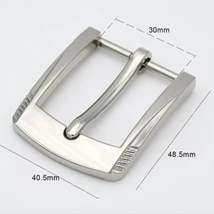 83128 Μπουκλες για ζωνες για ραψιμο 50x40mm/ø30mm/1τεμ. μεταλλικο χρωμα, ,συνθεση , (1 0)