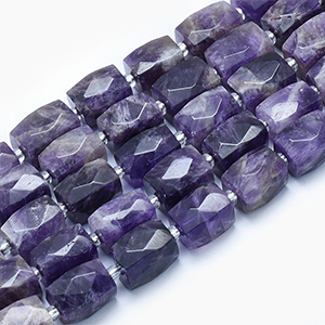 83139 Natural Amethyst Round faceted Bead Strands ,For Jewellery 16X11mm/20Pcs/ Purple Color,   ,Material ,,Beads (1 0) ()