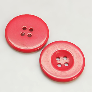 83185 ROUND PLASTIC BUTTONS  FOR SEWING 34MM//5PCS/   RED COLOR, WITH 4 HOLES  ,MATERIAL ,, (16 0) ()