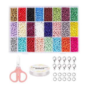 83301 Diy Jewellry kits With plastic Beads FOR JEWELLERY 6X1mm/1Set/ MULTICOLOR, ,Material , (0 0) ()