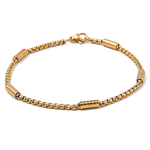 83452 ΑΤΣΑΛΙΝΑ ΒΡΑΧΙΟΛΑΚΙΑ LINK CHAIN  ΓΙΑ ΚΟΣΜΗΜΑ 21cm//1ΤΕΜ.  (VP) ΕΠΙΧΡΥΣΟ ΧΡΩΜΑ,   ,ΣΥΝΘΕΣΗ , (5 1) (13gr) ()