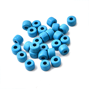 83999 Synthetic Turquoise column beads ‘Sea Shell’For Jewellery 8X6mm/5Pcs//Ø3mm Turquoise Color,   ,Material ,Summer,Beads (0 8) ()