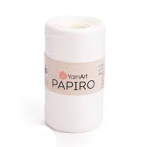 84113 Yarn Art Papiro Raffia ,For Handbags 100gr/130Meters/ 1307-White, 100% Polyester  ,Material ,Summer,Tunisian Crochet Hook no 4-5 (22 0) ()