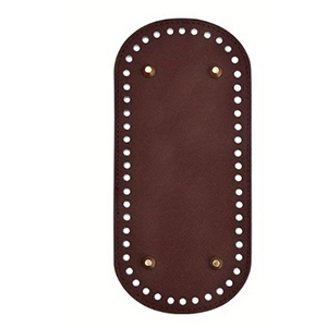 84160 PU LEATHER HANDBAG BASE SHAPER FOR HANDBAGS 22X10CM/1PCS/ BROWN COLOR, WITH PRONGS ,MATERIAL ,, (5 0) ()