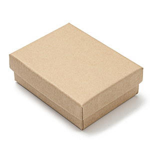 84351 RECTANGLE CARTON BOXES WITH SPONGE  FOR JEWELLERY 9X7X3CM/1PCS/   NATURAL COLOR,   ,MATERIAL ,, (6 4) ()