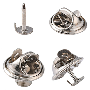 84705 Brass Lapel Pin Backs ‘, Butterfly Clutches’ For Decoration 12X5mm/25Pcs/   Platinum color,   ,Material Ανοξείδωτο Ατσάλι 304,, (34 6) ()