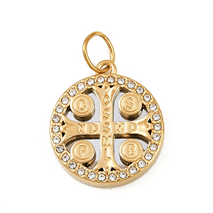 84973 Ατσάλινα Κωνσταντινάτα  Για κόσμημα 18X16mm/1Τεμ.   Επίχρυσο Χρώμα,   ,Συνθεση Ανοξείδωτο Ατσάλι 304,Καλοκαιρινά/Θαλασσινά,Κρεμαστά (0 2) (0gr) ()