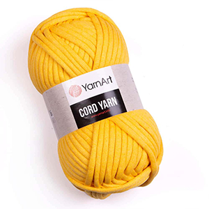 85005 YARNART CORD YARN 40% COTTON 60% POLYESTER ΠΛΕΚΕΤΕ ΜΕ ΒΟΛΟΝΑΚΙ 15mm  ΓΙΑ ΜΑΞΙΛΑΡΙΑ, ΧΑΛΙΑ ΚΑΛΑΘΙΑ 250gr/6mm/~73Μέτρ.  (Madame Tricote Paris) 764-ΚΙΤΡΙΝΟ,   ,ΣΥΝΘΕΣΗ Πολυεστέρας, (12 0) (0gr) ()