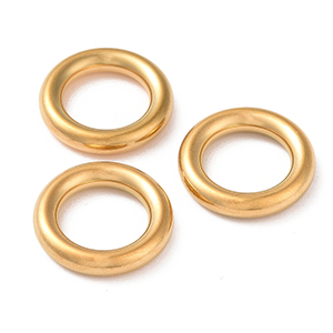 85151 Stainless Steel Closed Rings ,For Jewellery 12X3mm/1Pcs/   Gold Plated,   ,Material Ανοξείδωτο Ατσάλι 304,, (30 0) ()