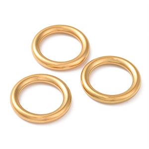 85156 Stainless Steel Closed Rings  For Jewellery 20X3mm/1Pcs/   Gold Plated,   ,Material Ανοξείδωτο Ατσάλι 304,, (22 8) ()