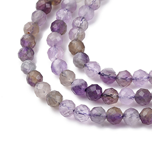 85165 Natural Amethyst Round Bead Strands  For Jewellery 3mm/130Pcs/   Purple Color,   ,Material ,,Beads (50 0) ()