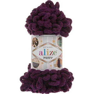 85215 Alize Puffy παιδικά νήματα για πλέξιμο με τα δάχτυλα Για Κουβέρτες,Κασκόλ,Ζακέτες 100gr/puffy/9Μέτρ. (Alize) 111-Βυσσινί Σκούρο, 100% Πολυεστερικά ,Συνθεση 100% Πολυεστερικά,Χειμερινά Νήματα,Πλέκετε Με Τα Χέρια (12 5) (0gr) ()