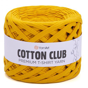 85219 Yarn Art Cotton club Τ-Shirt Yarn  For Handbags 310gr/110Meters/   7317-Yolk, 100% Cotton  ,Material ,Summer,Tunisian Crochet Hook no 7-8 (2 0) ()