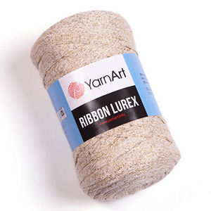 85226 Yarn Art Ribbon Lurex Metallic Flat Ribbon  For Handbags 250gr/110Meters/   724-Gold,   ,Material 60% Cotton 40% Biscoz,All Seasons,Crhochet Needles No 10 (7 0) ()